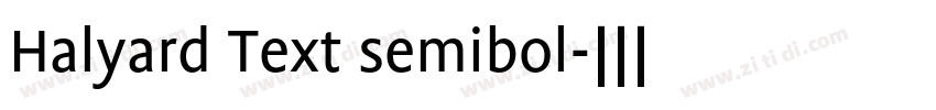 Halyard Text semibol字体转换